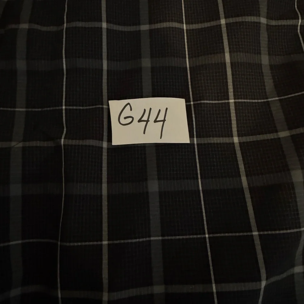 G-44 Men’s PGA Tpur Black Gray & White Plaid Summer Shorts‎ Size 36